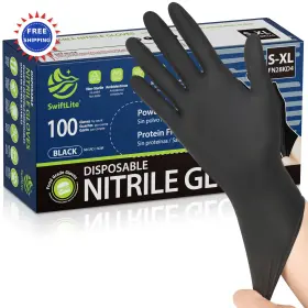 FN28KD4 SWIFTLITE Nitrile Gloves Disposable Latex Cooking
