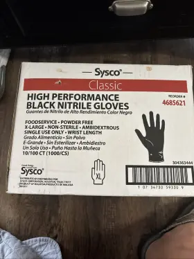 4685621 SYSCO High Performance Nitrile Gloves Powder