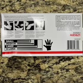 BLACKNITRILESYSCOXLARGE100CT SYSCO Classic Nitrile Gloves Box #2