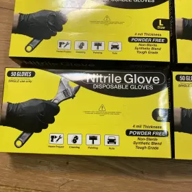 674986036683 T-V DIRECT Nitrile Disposable Gloves Mil Powder #2