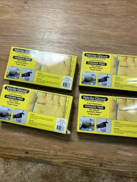 674986036683 T-V DIRECT Nitrile Disposable Gloves Mil Powder #3