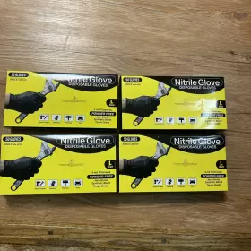 674986036683 T-V DIRECT Nitrile Disposable Gloves Mil Powder