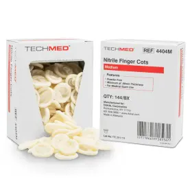 4404M TECH MED Nitrile Finger Cots Powder Latex Disposable