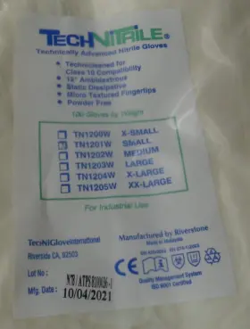TN1201W TECH NITRILE Technically Advanced Gloves #2