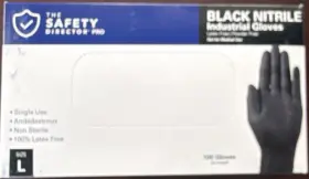 571752 THE SAFETY DIRECTOR Nitrile Gloves Powder