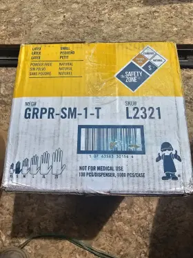 GRPR-SM-1-T THE SAFETY ZONE Powder Latex Gloves #2