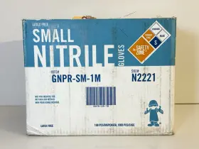 N2212 THE SAFETY ZONE Nitrile Gloves Smalls Latex