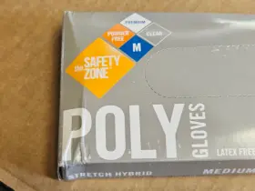 P2132 THE SAFETY ZONE Latex Powder Poly Preminum Gloves #3