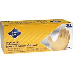 SZNGRPRXL1T8 THE SAFETY ZONE Disposable Gloves Mil Palm Latex