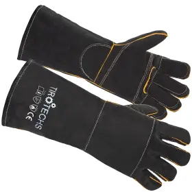 B082957FBR TIROTECHS Bite Animal Handling Gloves Dogs Cats