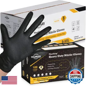 B0BSSVRX6F TITANFLEX Nitrile Gloves Powder Latex