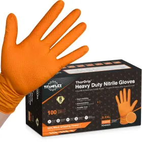 HD45A04 TITANFLEX Thorgrip Nitrile Gloves Disposabl