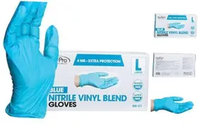 140717 TNG WORLDWIDE Disposable Nitrile Blend Gloves Mil