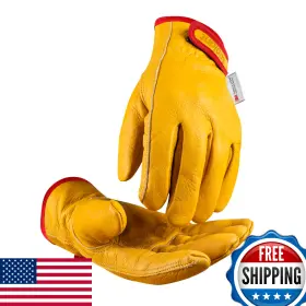 B0B6V1TDJ8 TOOLANT Thinsulate Grain Cowhide Gloves Weather