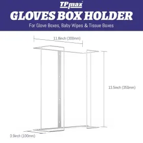 537361981861 TPMAX Gloves Box Holder Wire Rack Dispenser #3