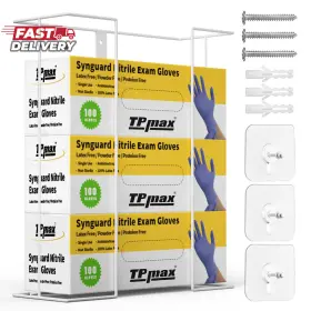 726084117860 TPMAX Gloves Box Holder Wire Rack Dispenser
