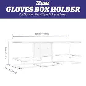 769361235321 TPMAX Gloves Box Facial Tissue Holderwire Rack #2