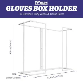 769361235338 TPMAX Gloves Box Facial Tissue Holderwire Rack #2