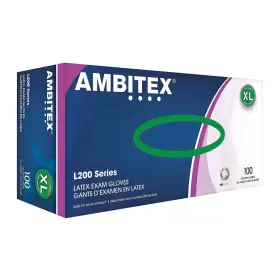 LXL200 TRADEX GLOVES Powder Latex Mil