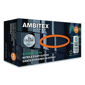 NMD720BLK TRADEX INTERNATIONAL Powder Nitrile Gloves Mil Box