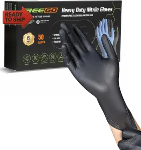 445002496407 TREEGO Mil Nitrile Exam Gloves Disposable Latex