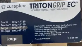 500CTGLOV TRITON GRIP Curaplex Ec Cuff Nitrile Xlarge #3