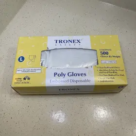 2788-30 TRONEX Safety Poly Gloves Embossed Disposable Box