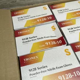 9128-10 TRONEX Nitrile Exam Gloves Powder #3