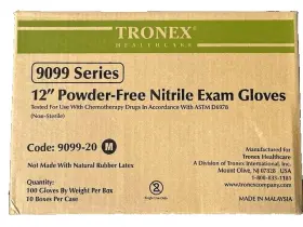 9909-20 TRONEX Nitrile Exam Gloves Powder Bxs