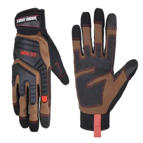 B07MSHRSTH TRUE GRIP Mens Duck Canvas Elite Gloves Natural