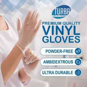 810022600047 TURBA MEDICAL Latex Disposable Gloves Single Glo #2