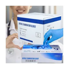 435616935997 UBLUE Nitrile Disposable Gloves Powder Latex