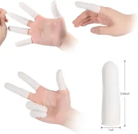 726084228252 UEIXIEO Latex Finger Cots Disposable Protectors #2