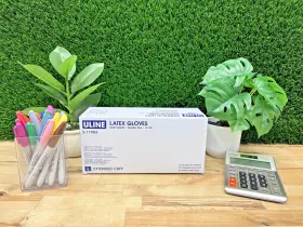 13046S ULINE Cleanroom Gloves Mil Latex Nitrile Disposable