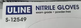 S-12549 ULINE Box Nitrile Gloves Exam Powder #2