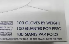 S-12549 ULINE Box Nitrile Gloves Exam Powder #3