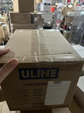 S-14179L ULINE Powder Nitrile Gloves #3
