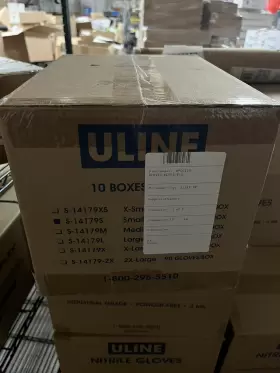 S-14179S ULINE Nitrile Gloves Powder