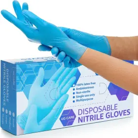 195893178544 UNIGROUP CARE Nitrile Gloves Pack Food Safe Exa