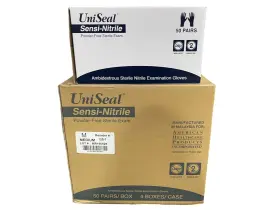125-7 UNISEAL Sensi Nitrile Powder Sterile Exam Gloves