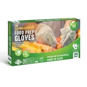 GLOVES-S-100 UNNI Compostable Food Powder Handle