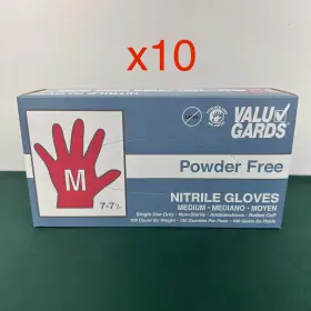 304340222 VALUGARDS Valu Gards Nitrile Disposable Gloves