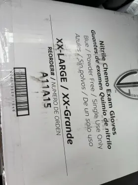 A11A15 VANGUARD Safety Nitrile Chemo Exam Gloves Powder