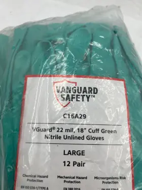 C16A29 VANGUARD Pack Nitrile Chemical Glove #2