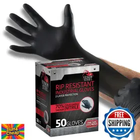 B00ER12NSK VENOM STEEL Nitrile Gloves Chemical Grip