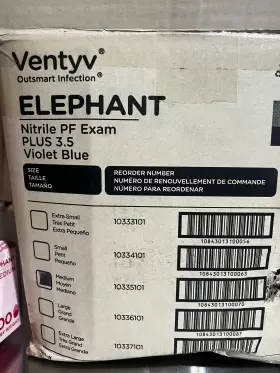 10335101 VENTYV Elephant Nitrile Exam Gloves Violet