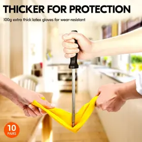 608119716715 VGO Household Gloves Rubber Dishwashing #3