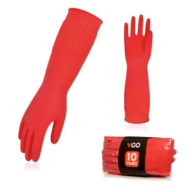 RB2143P10-R-L VGO Dishwashing Gloves Household Kitchen
