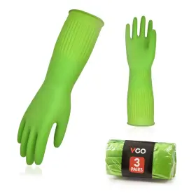 RB2143P3-G-S VGO Dishwashing Gloves Household Kitchen Sleeve