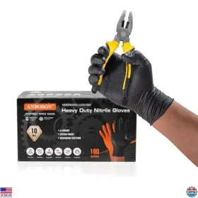 B0F2FMSMMY VISIT THE ANBOSON STORE Mil Diamond Nitrile Gloves